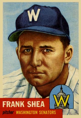 1953 Topps Frank Shea #164 Baseball Card