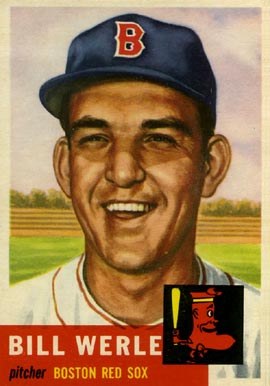 1953 Topps Bill Werle #170 Baseball Card