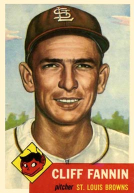 1953 Topps Cliff Fannin #203 Baseball Card