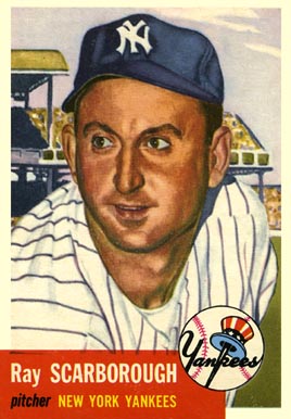 1953 Topps Ray Scarborough #213 Baseball Card