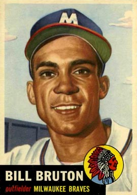 1953 Topps Bill Bruton #214 Baseball Card