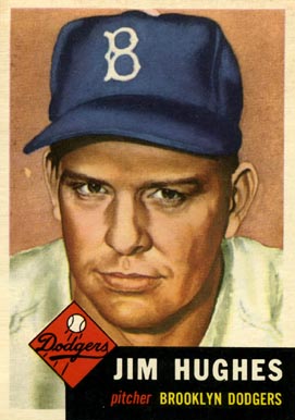 1953 Topps Jim Hughes #216 Baseball Card