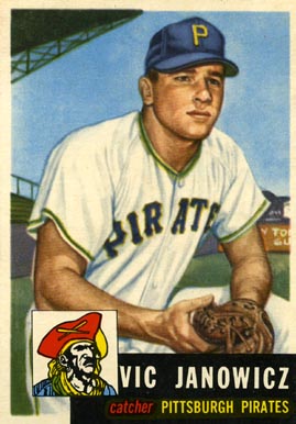 1953 Topps Vic Janowicz #222 Baseball Card