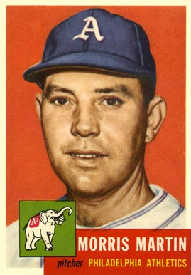 1953 Topps Morris Martin #227 Baseball Card