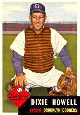 1953 Topps Dixie Howell #255 Baseball Card