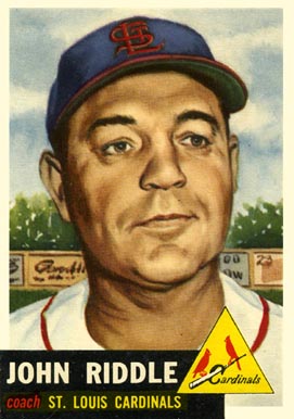 1953 Topps John Riddle #274 Baseball Card