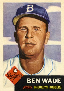 1953 Topps Ben Wade #4 Baseball Card