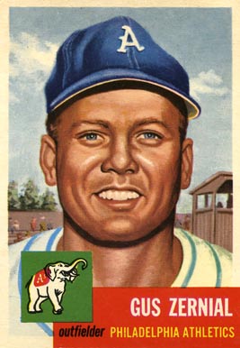 1953 Topps Gus Zernial #42 Baseball Card
