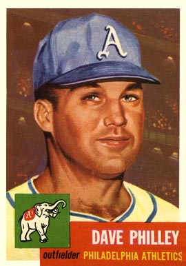 1953 Topps Dave Philley #64 Baseball Card