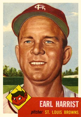 1953 Topps Earl Harrist #65 Baseball Card