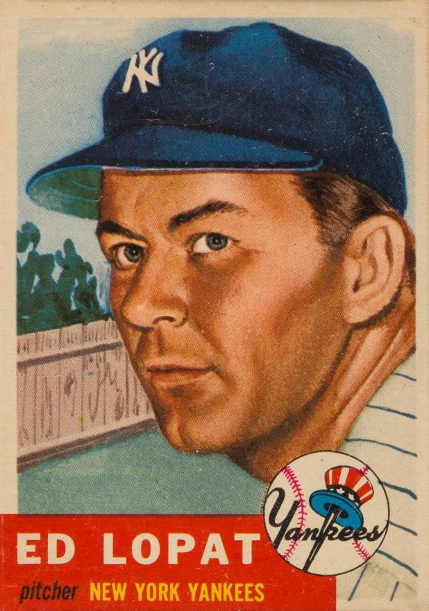 1953 Topps Ed Lopat #87 Baseball Card