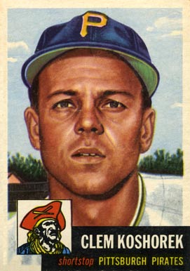 1953 Topps Clem Koshorek #8 Baseball Card
