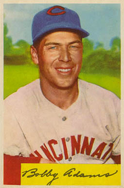 1954 Bowman Bobby Adams #108 Baseball Card