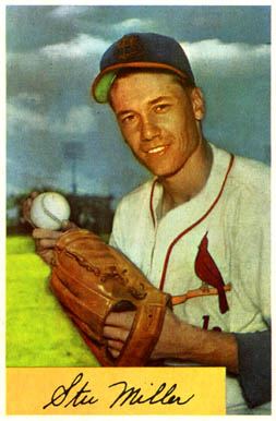 1954 Bowman Stu Miller #158 Baseball Card