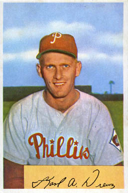 1954 Bowman Karl Drews #191 Baseball Card