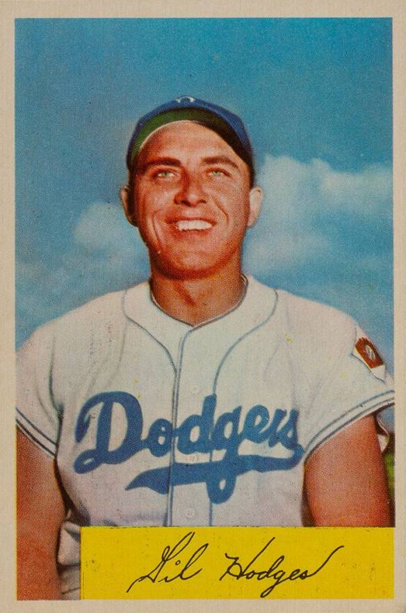 1954 Bowman Gil Hodges #138b Baseball Card