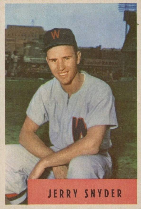 1954 Bowman Jerry Snyder #216a Baseball Card