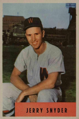 1954 Bowman Jerry Snyder #216b Baseball Card