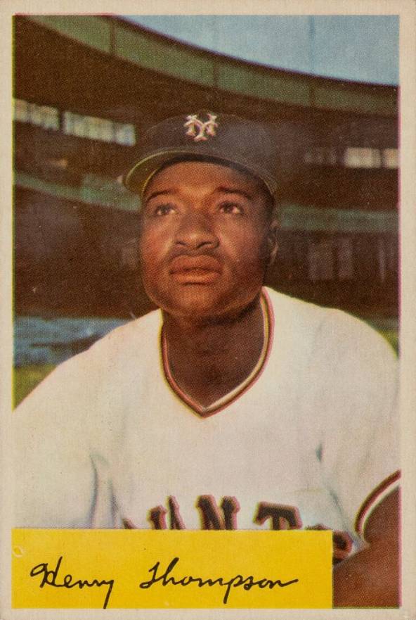 1954 Bowman Henry Thompson #217a Baseball Card