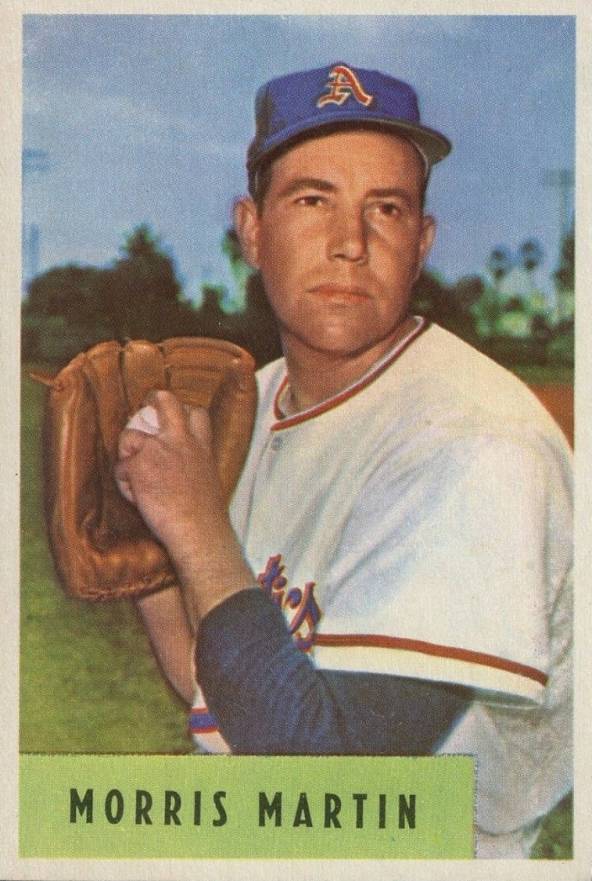 1954 Bowman Morris Martin #179a Baseball Card