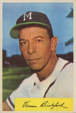 1954 Bowman Vernon Bickford #176 Baseball Card