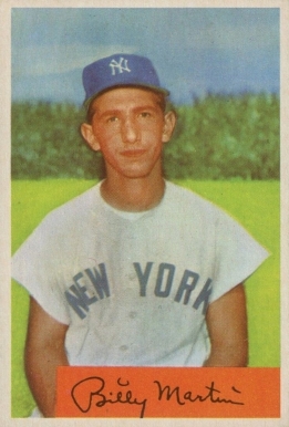 1954 Bowman Billy Martin #145a Baseball Card