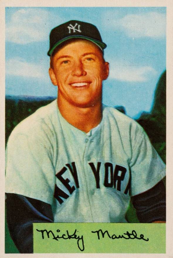 1954 Bowman Mickey Mantle #65 Baseball Card
