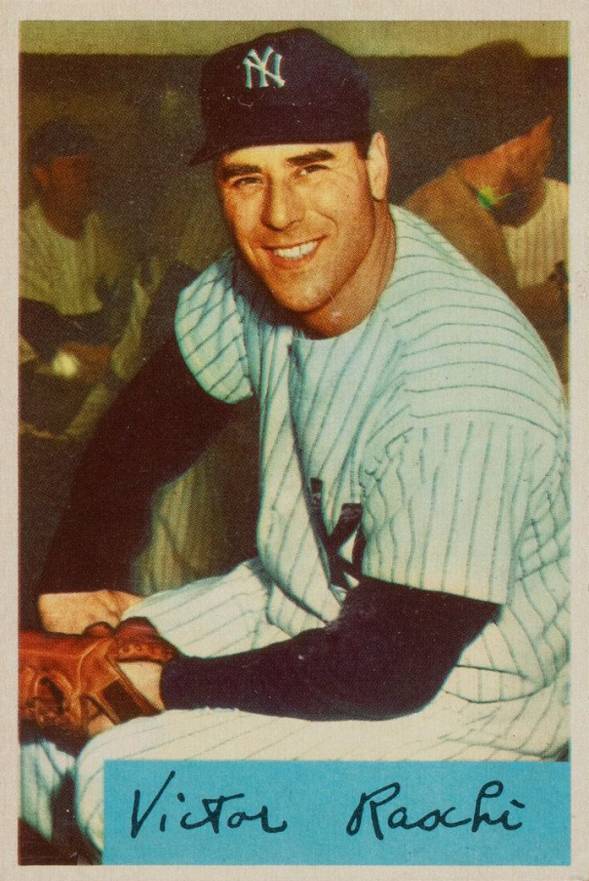 1954 Bowman Victor Raschi #33b Baseball Card
