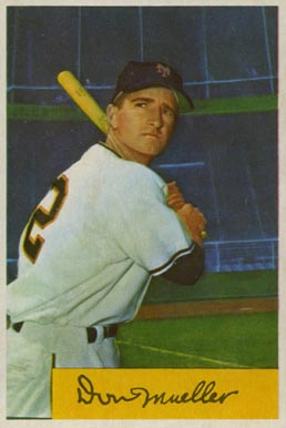 1954 Bowman Don Mueller #73 Baseball Card