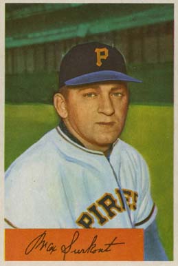 1954 Bowman Max Surkont #75 Baseball Card