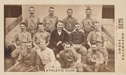 1887 Kalamazoo Bats Team Athletic Club. # Baseball Card