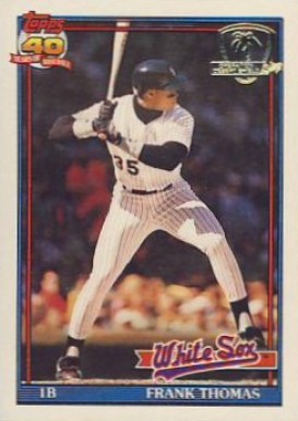1991 Topps Desert Shield Frank Thomas #79 Baseball Card