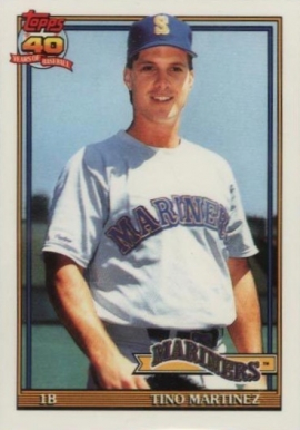 1991 Topps Tiffany Tino Martinez #482 Baseball Card