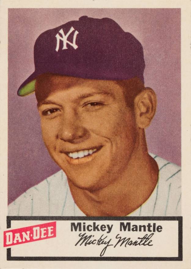 1954 Dan-Dee Potato Chips Mickey Mantle #17 Baseball Card