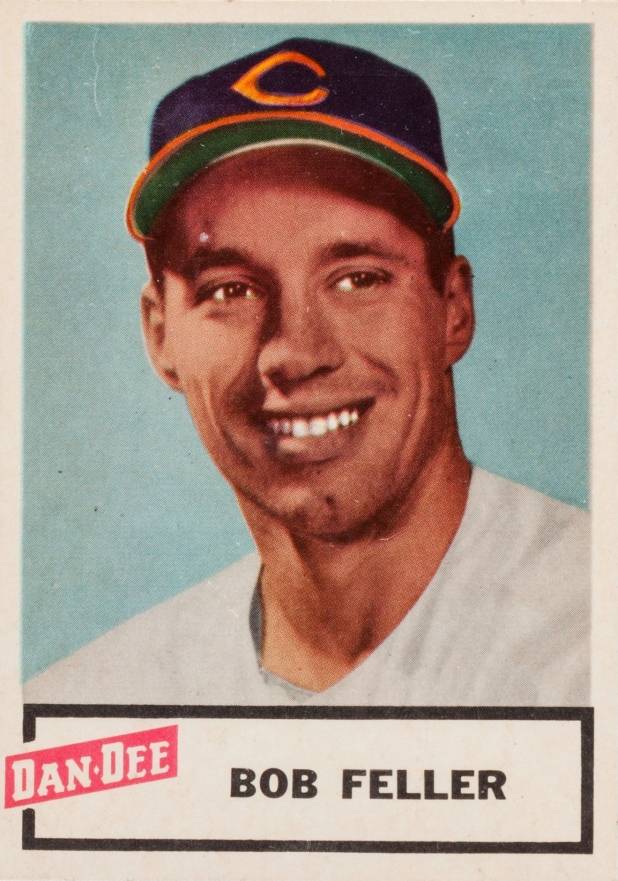 1954 Dan-Dee Potato Chips Bob Feller #6 Baseball Card