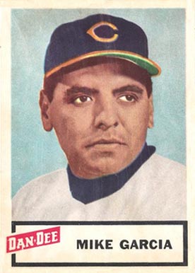1954 Dan-Dee Potato Chips Mike Garcia #8 Baseball Card