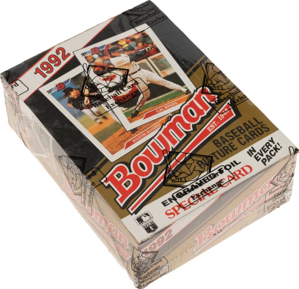 1992 Bowman Wax Pack Box #WPB Baseball Card