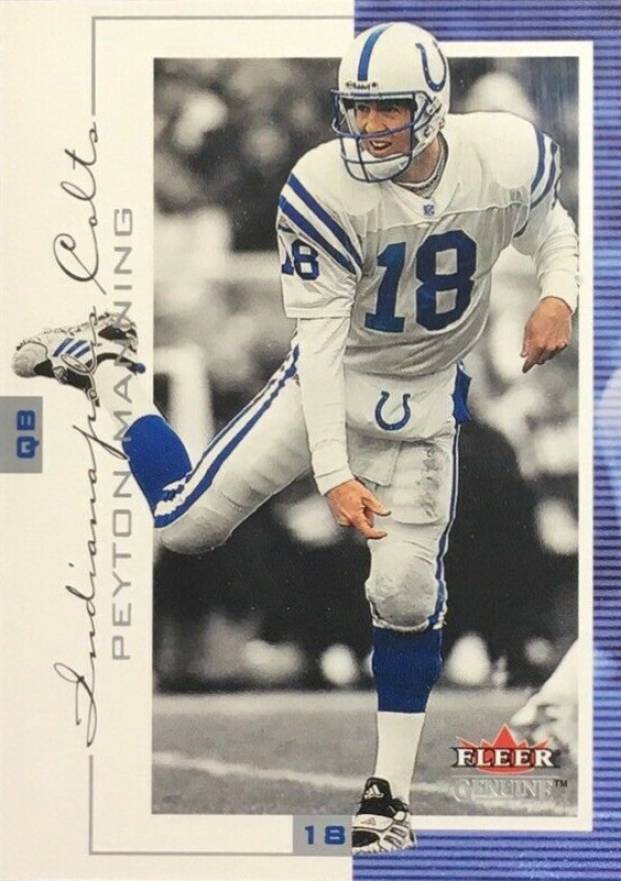 2001 Fleer Genuine Peyton Manning #73 Football Card