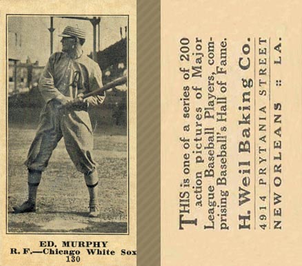 1916 Weil Baking Co. Ed. Murphy #130 Baseball Card