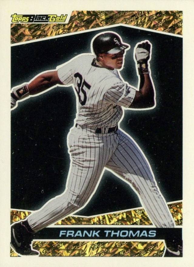 1993 Topps Black Gold Frank Thomas #42 Baseball Card
