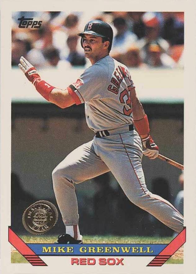 1993 Topps Mike Greenwell #323 Baseball Card