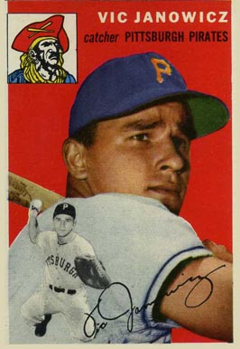 1954 Topps Vic Janowicz #16 Baseball Card
