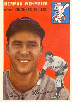 1954 Topps Herman Wehmeier #162 Baseball Card