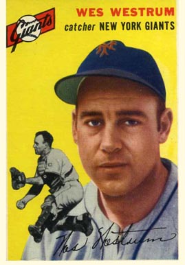 1954 Topps Wes Westrum #180 Baseball Card