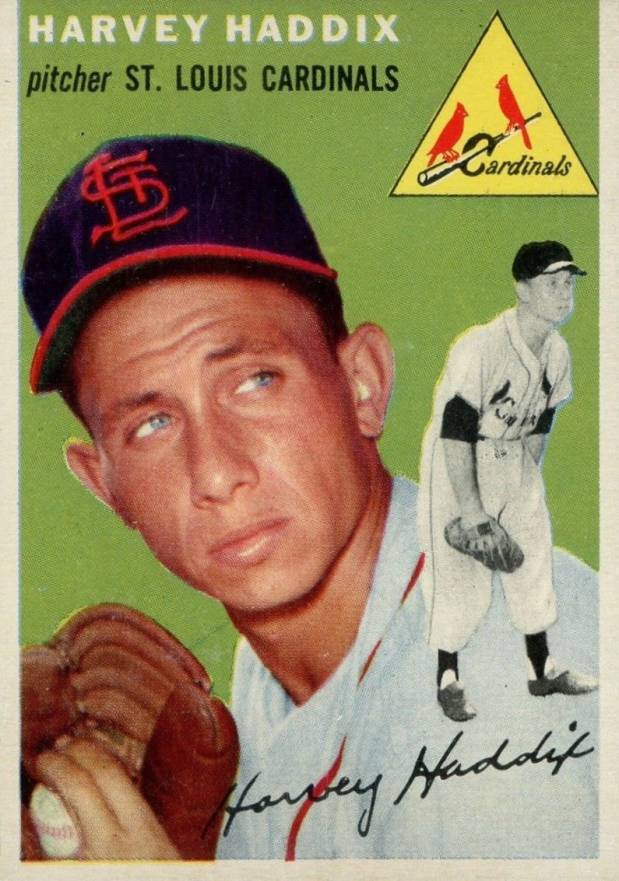 1954 Topps Harvey Haddix #9 Baseball Card