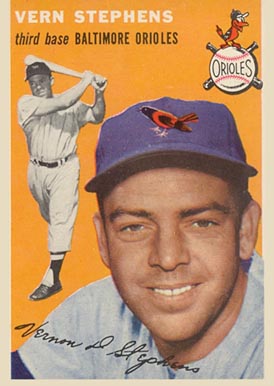 1954 Topps Vern Stephens #54 Baseball Card