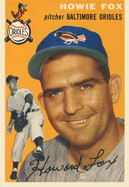 1954 Topps Howie Fox #246 Baseball Card