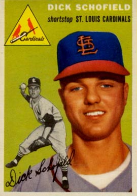 1954 Topps Dick Schofield #191 Baseball Card