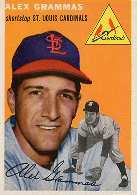 1954 Topps Alex Grammas #151 Baseball Card