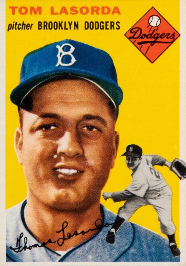 1954 Topps Tom Lasorda #132 Baseball Card